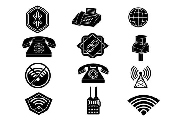 Communication Vector Icons Set for Graphics and Icons