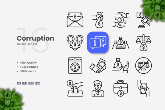 Corruption Icons: A Versatile Graphic Asset for Modern Design