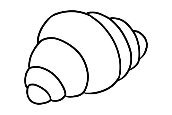 Croissant Illustration for Graphics and Digital Products