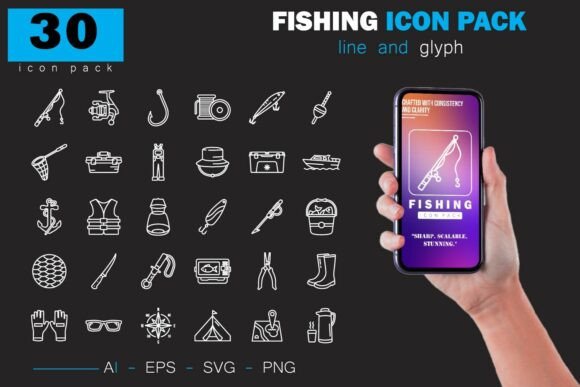 Fishing Icon Pack Review for Real Embroidery