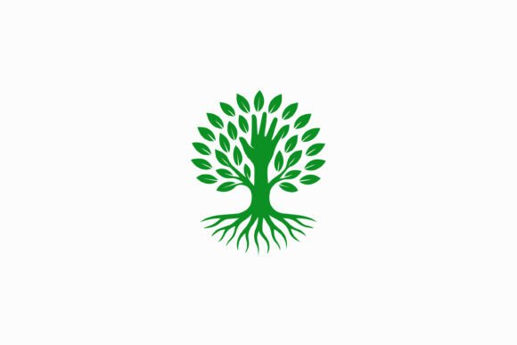 Green Tree Logo with Hand Growth Care: A Graphics & Logo Templates Review