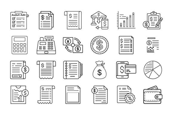 Modern Accounting Vector Icons