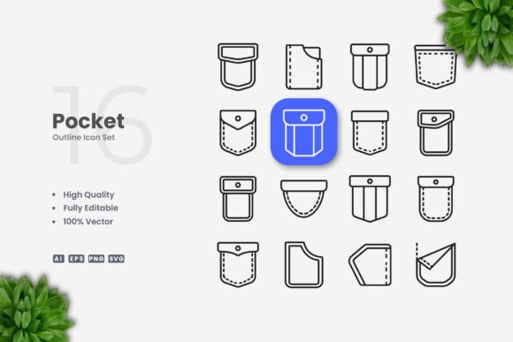 Pocket Icons: A Modern Graphic Design Asset for Clean and Professional Icons