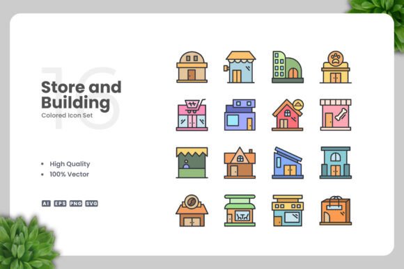 Store and Building Colored Icons: Graphics for Real Crafters