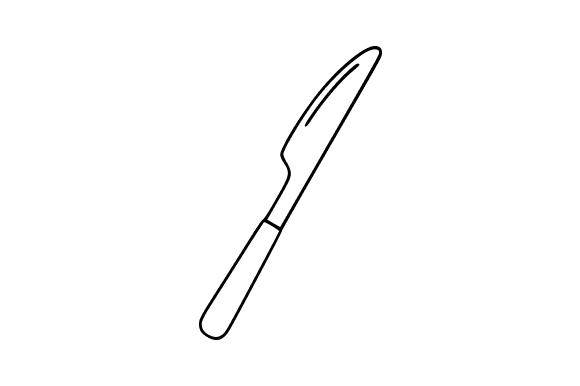 Table Knife Clip Art for Graphics and Illustrations