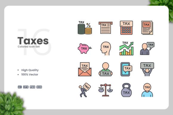 Taxes Colored Icons: A Designer's Real-World Embroidery Review